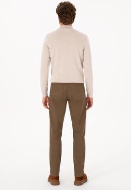 Erkek Haki Slim Fit Kanvas / Chino Pantolon - 50310340248