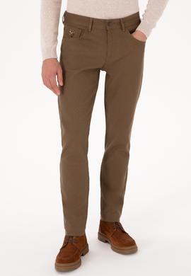 Erkek Haki Slim Fit Kanvas / Chino Pantolon - 50310340248