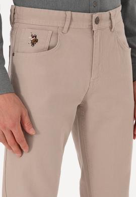 Erkek Koyu Bej Slim Fit Kanvas / Chino Pantolon - 50310340689