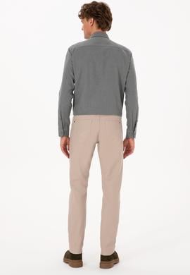 Erkek Koyu Bej Slim Fit Kanvas / Chino Pantolon - 50310340689