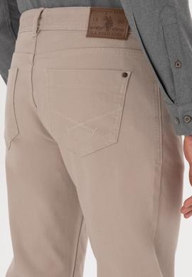 Erkek Koyu Bej Slim Fit Kanvas / Chino Pantolon - 50310340689