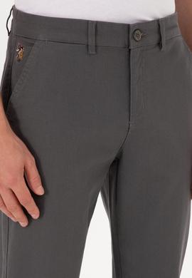 Erkek Gri Regular Fit Kanvas / Chino Pantolon - 50311605375