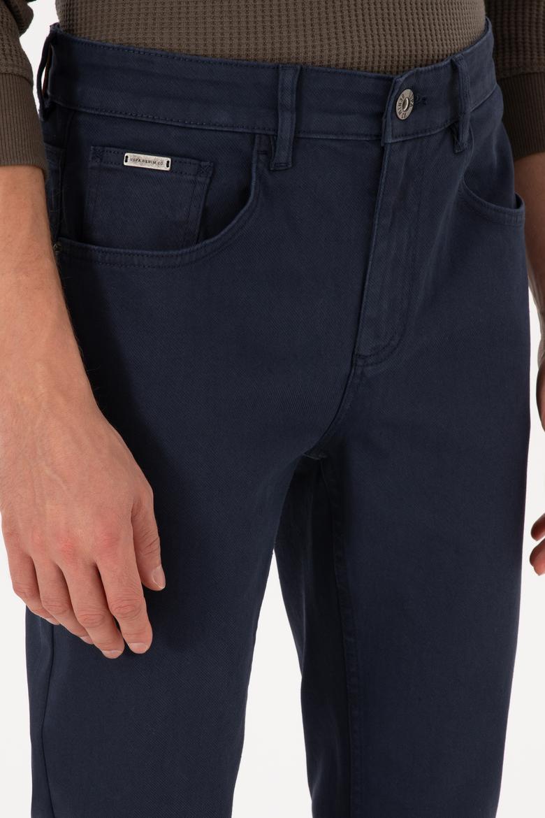 Erkek Koyu Mavi Slim Fit Jean Pantolon - 50314393023