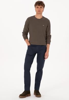 Erkek Koyu Mavi Slim Fit Jean Pantolon - 50314393023