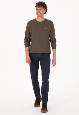 Erkek Koyu Mavi Slim Fit Jean Pantolon - 50314393023