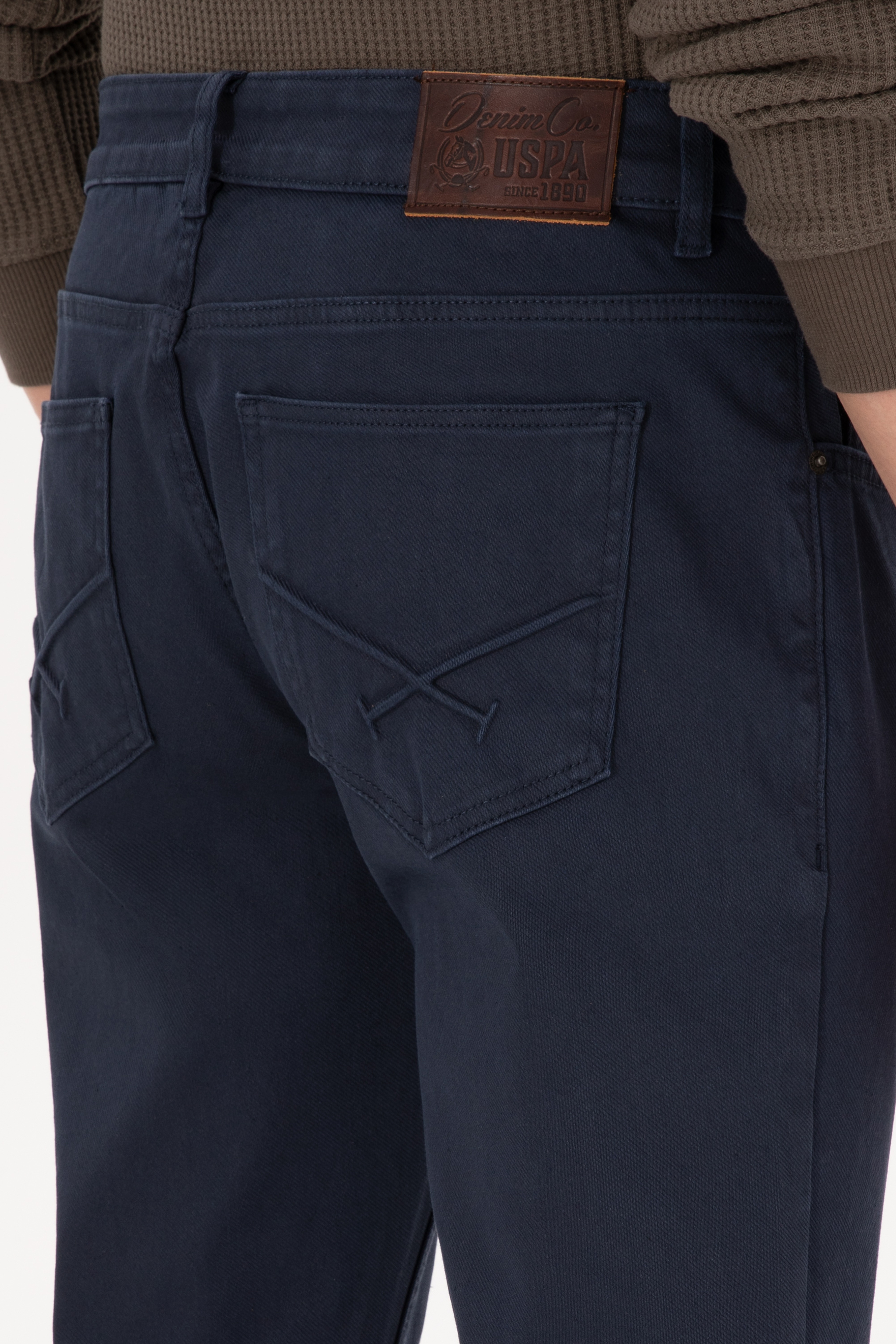 Erkek Koyu Mavi Slim Fit Jean Pantolon - Image 6