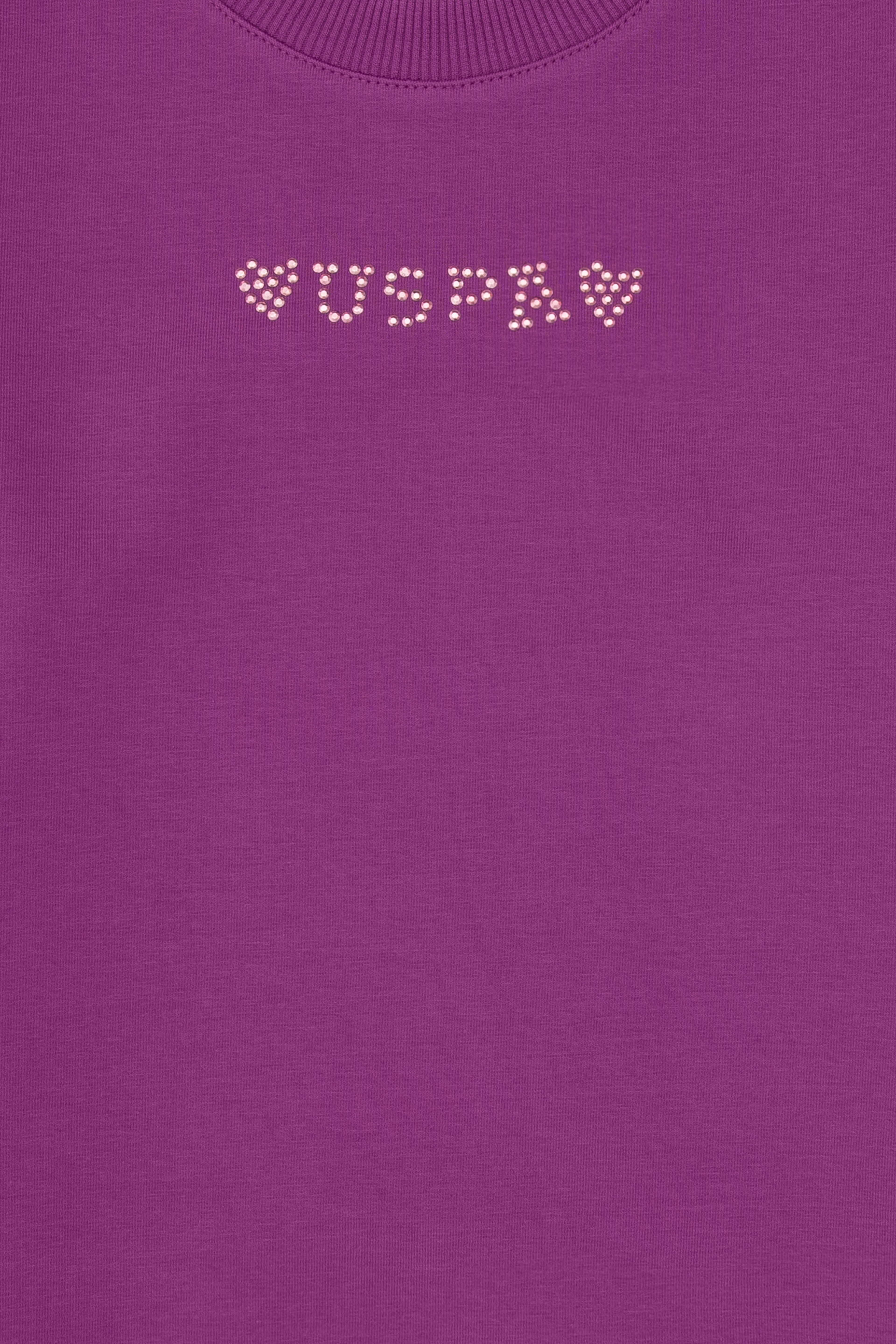 Kız Çocuk Menekşe Bisiklet Yaka Sweatshirt - Image 5