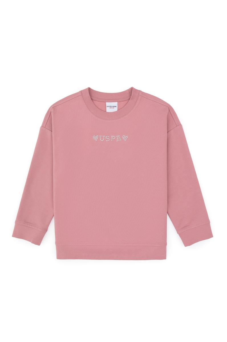 Kız Çocuk Orkide Bisiklet Yaka Sweatshirt