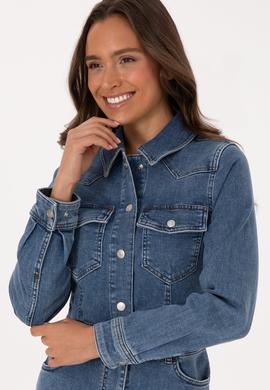 Kadın Mavi Jean Elbise - 50309415003