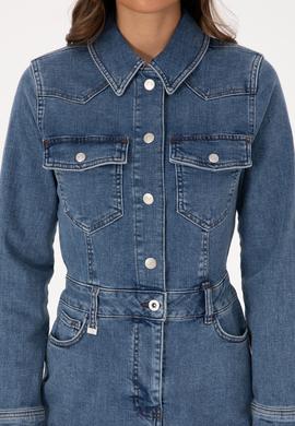 Kadın Mavi Jean Elbise - 50309415003