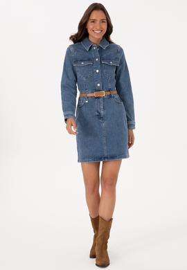 Kadın Mavi Jean Elbise - 50309415003