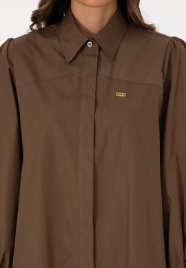 Kadın Haki Dokuma Elbise - 50316608003