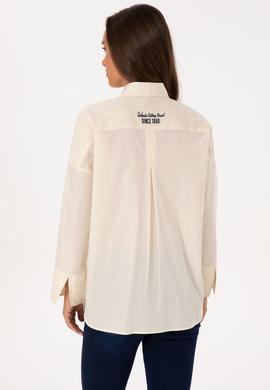 Kadın Krem Uzun Kollu Gömlek - 50308766003