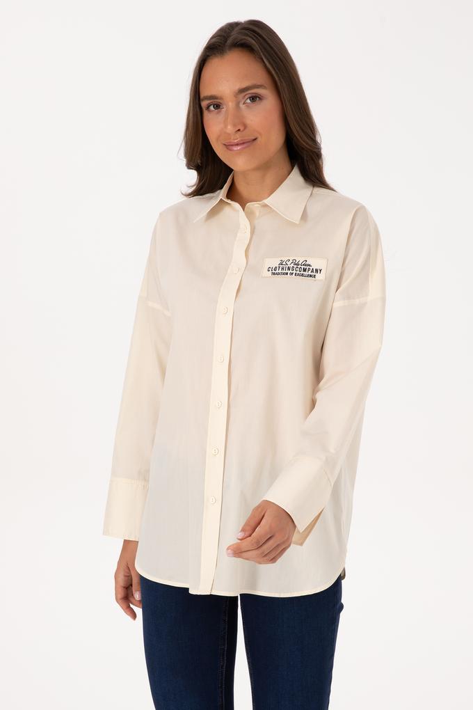 Kadın Krem Uzun Kollu Gömlek