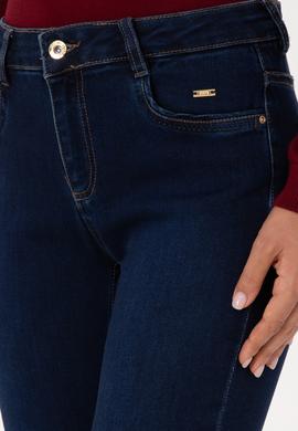 Kadın Koyu Mavi Skinny Jean Pantolon - 50317626002