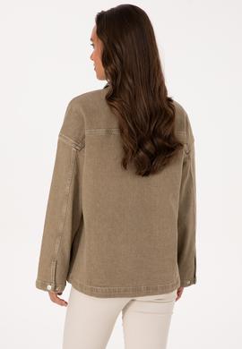 Kadın Yeşil Jean Gömlek - 50309864019