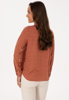 Kadın Somon Uzun Kollu Gömlek - 50317243011