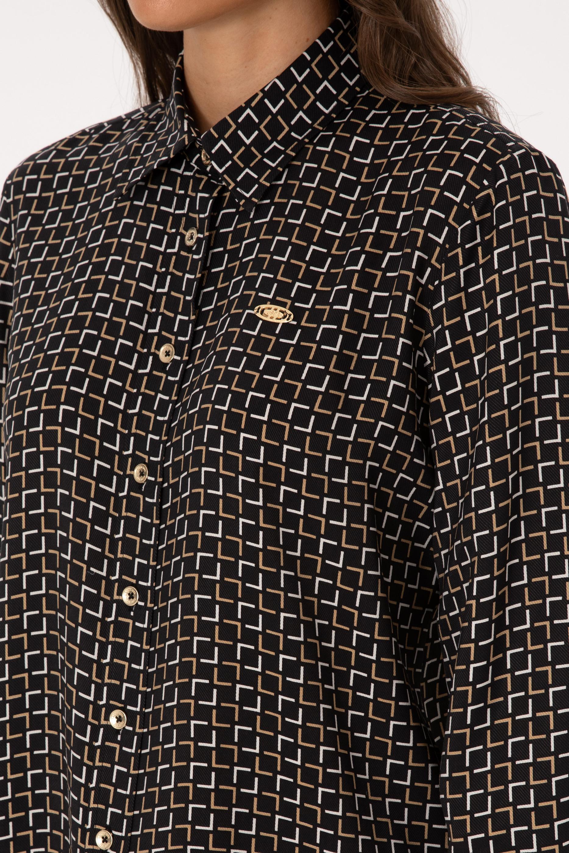 Kadın Siyah Uzun Kollu Gömlek