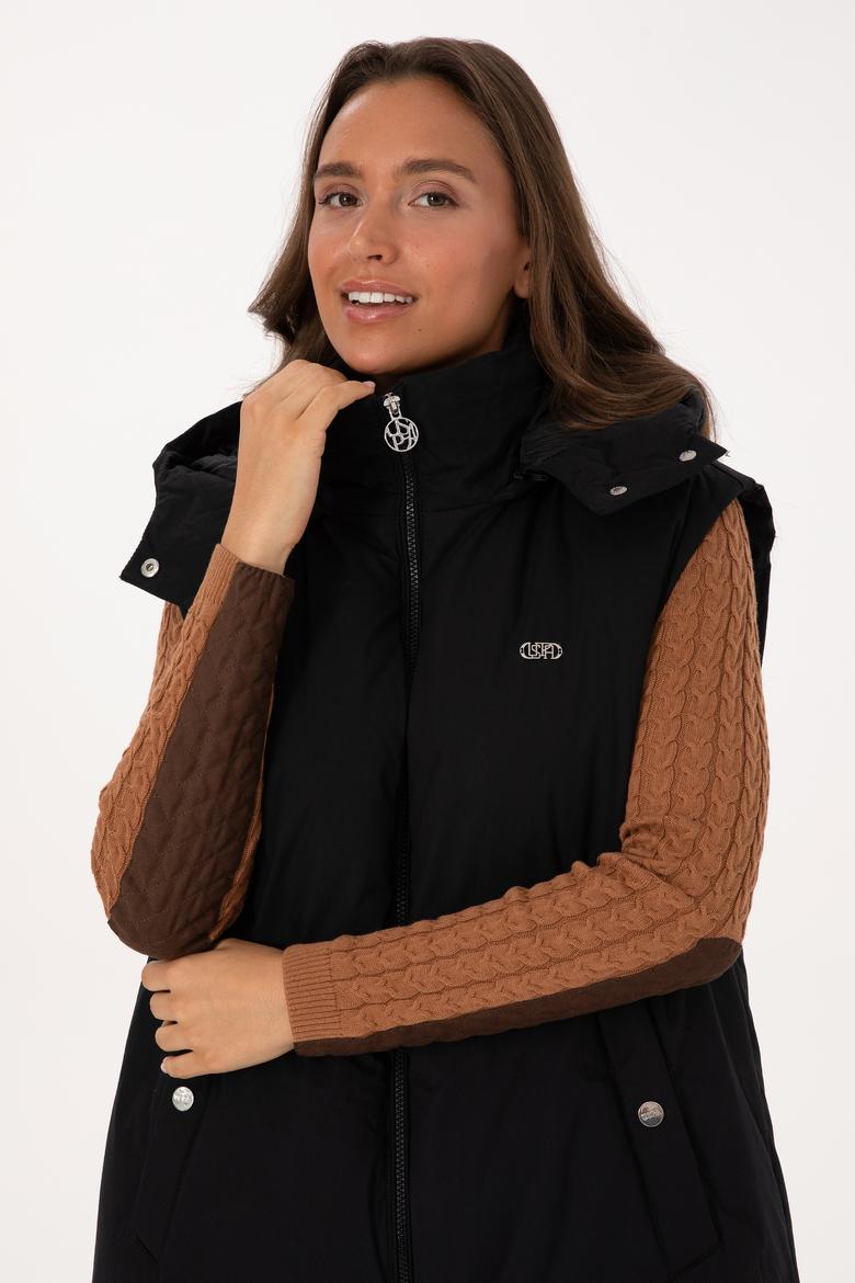 Kadın Siyah Yelek - 50308613004