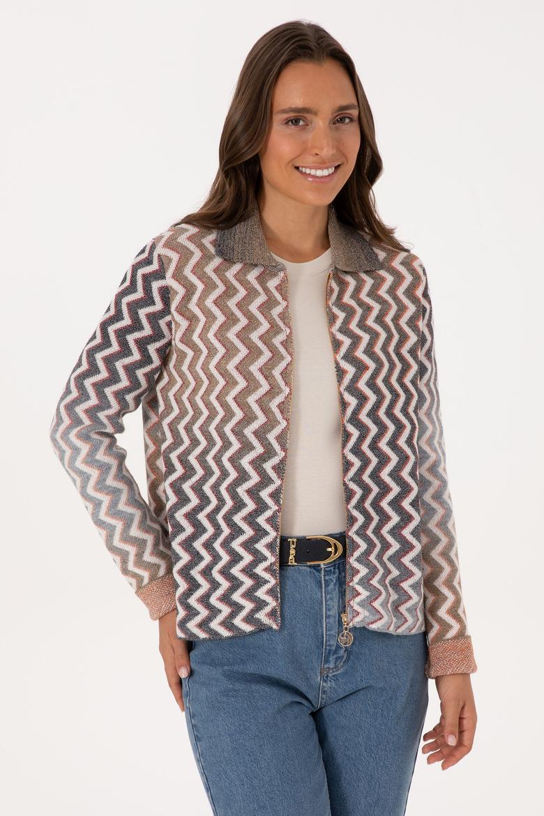 Kadın Taş Triko Hırka - 50309560007