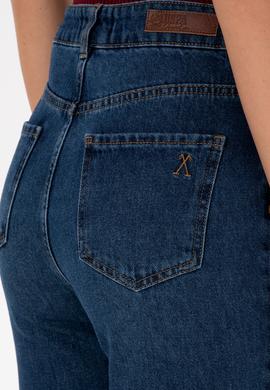 Kadın Koyu Mavi Mom High Waist Fit Jean Pantolon - 50316560003