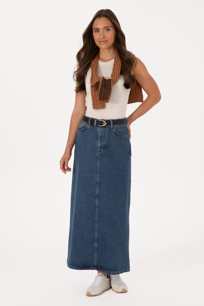 Kadın Yeşil Jean Etek