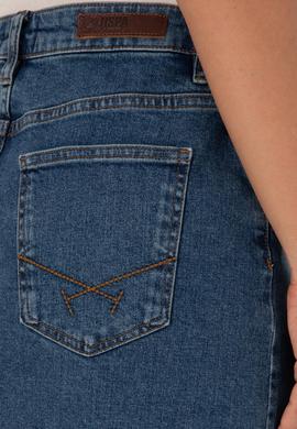 Kadın Yeşil Jean Etek - 50309350014