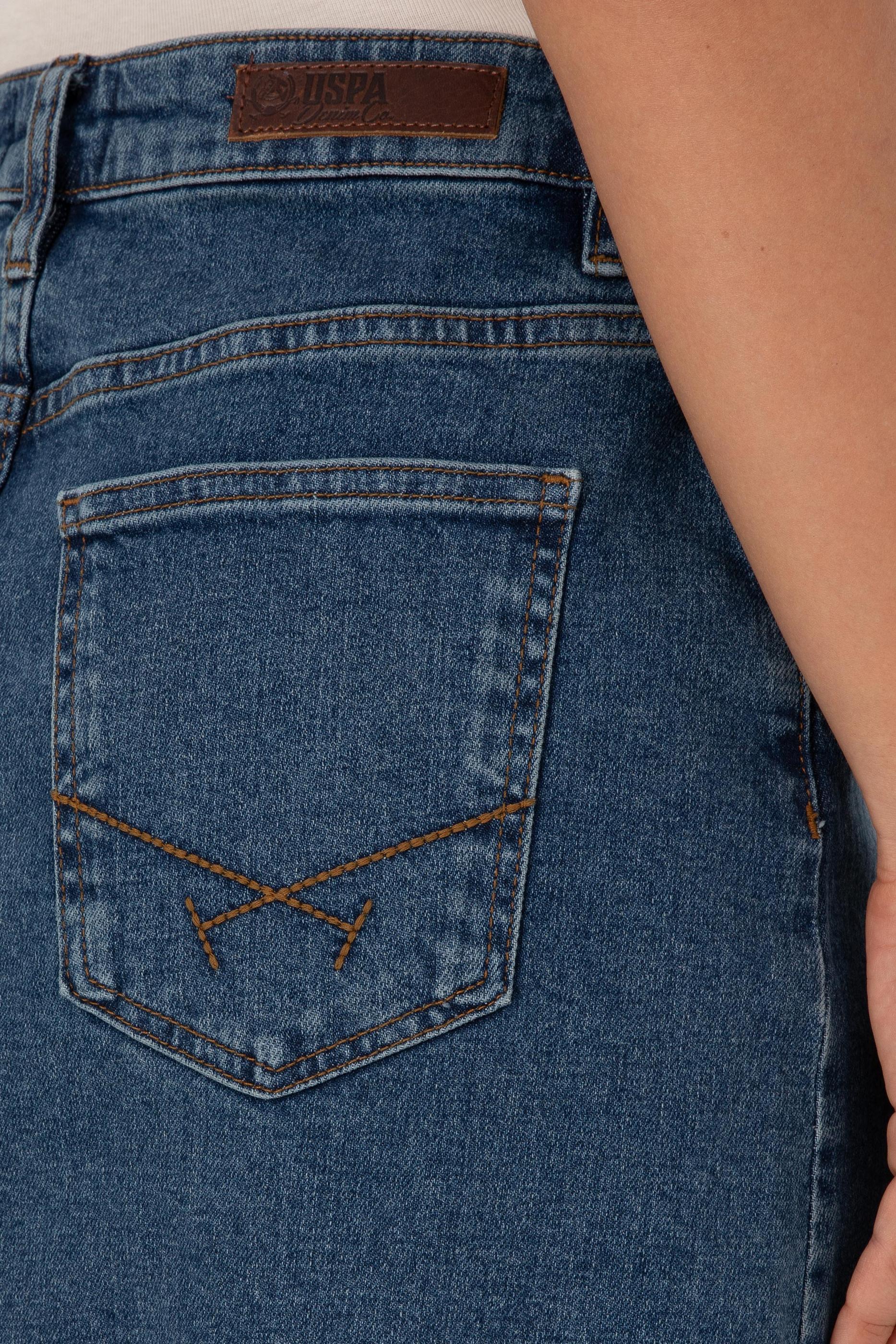 Kadın Yeşil Jean Etek