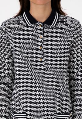 Kadın Lacivert Mini Boy Polo Yaka Örme Elbise - 50309094008