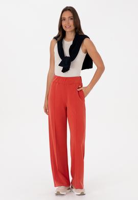 Kadın Kiremit Modal Karışımlı Loose Fit Eşofman Altı - 50307761094