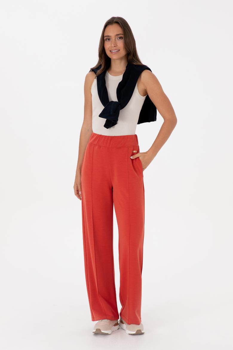 Kadın Kiremit Modal Karışımlı Loose Fit Eşofman Altı - 50307761094