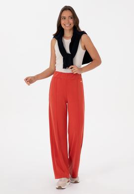 Kadın Kiremit Modal Karışımlı Loose Fit Eşofman Altı - 50307761094