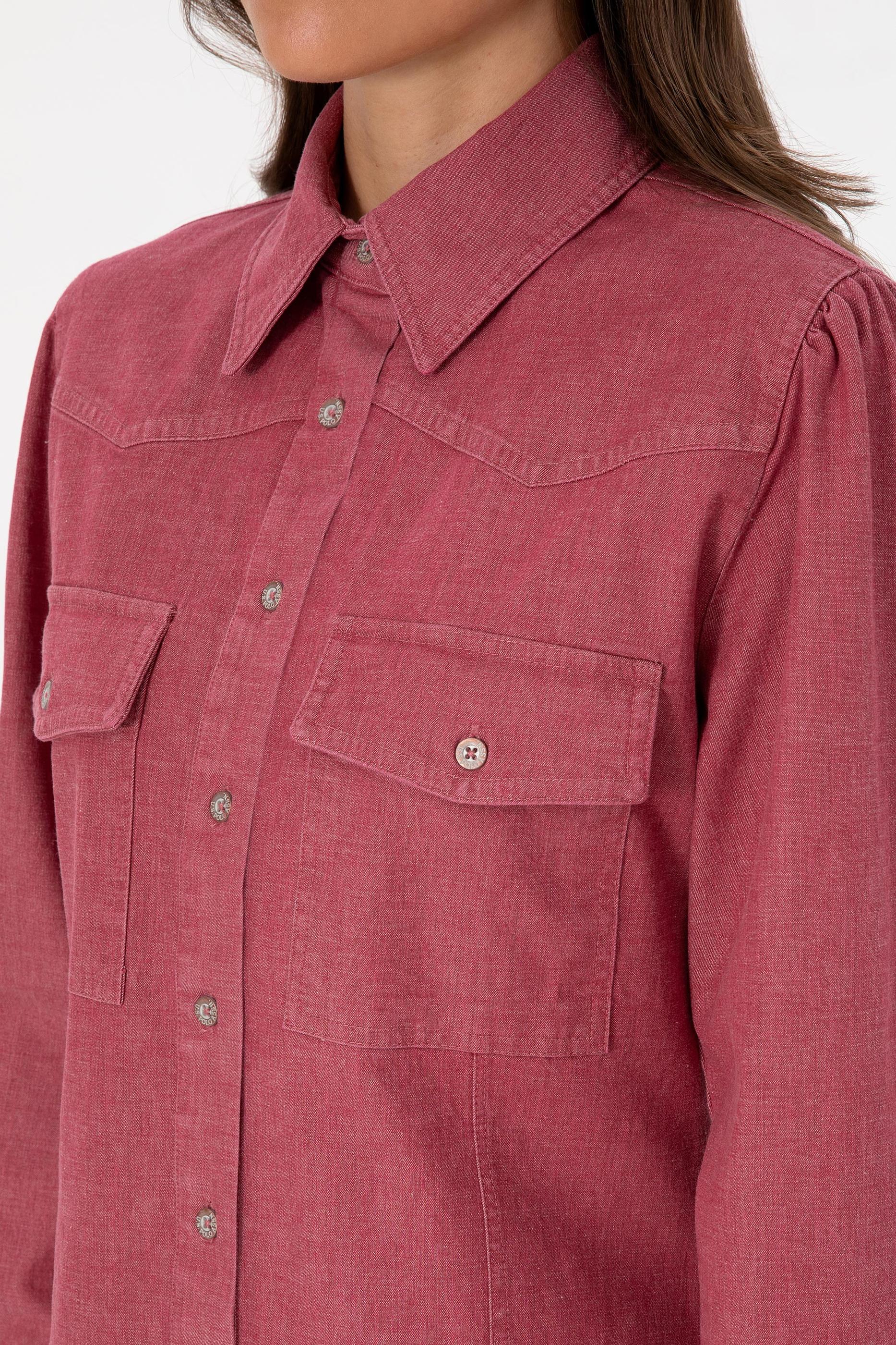 Kadın Koyu Frambuaz Dokuma Elbise