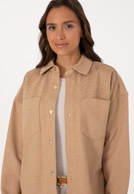 Kadın Camel Jean Gömlek - 50316827013