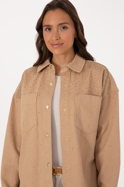Kadın Camel Jean Gömlek