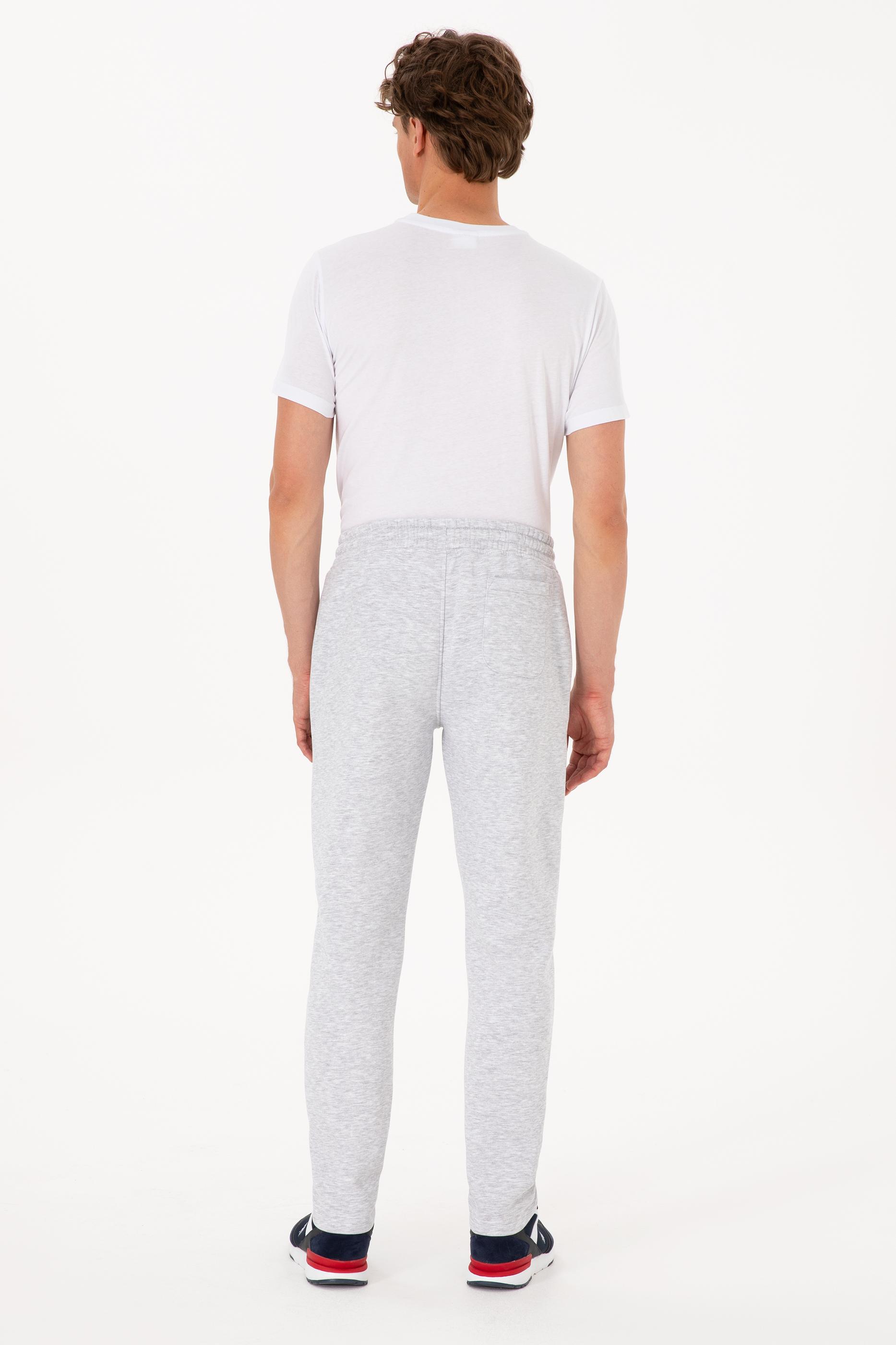 Erkek Açık Gri Şardonlu Eşofman Altı