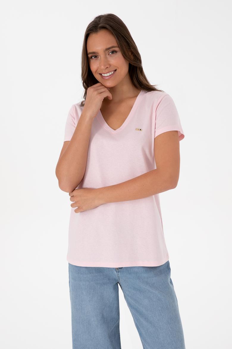 Kadın Açık Pembe Tişört