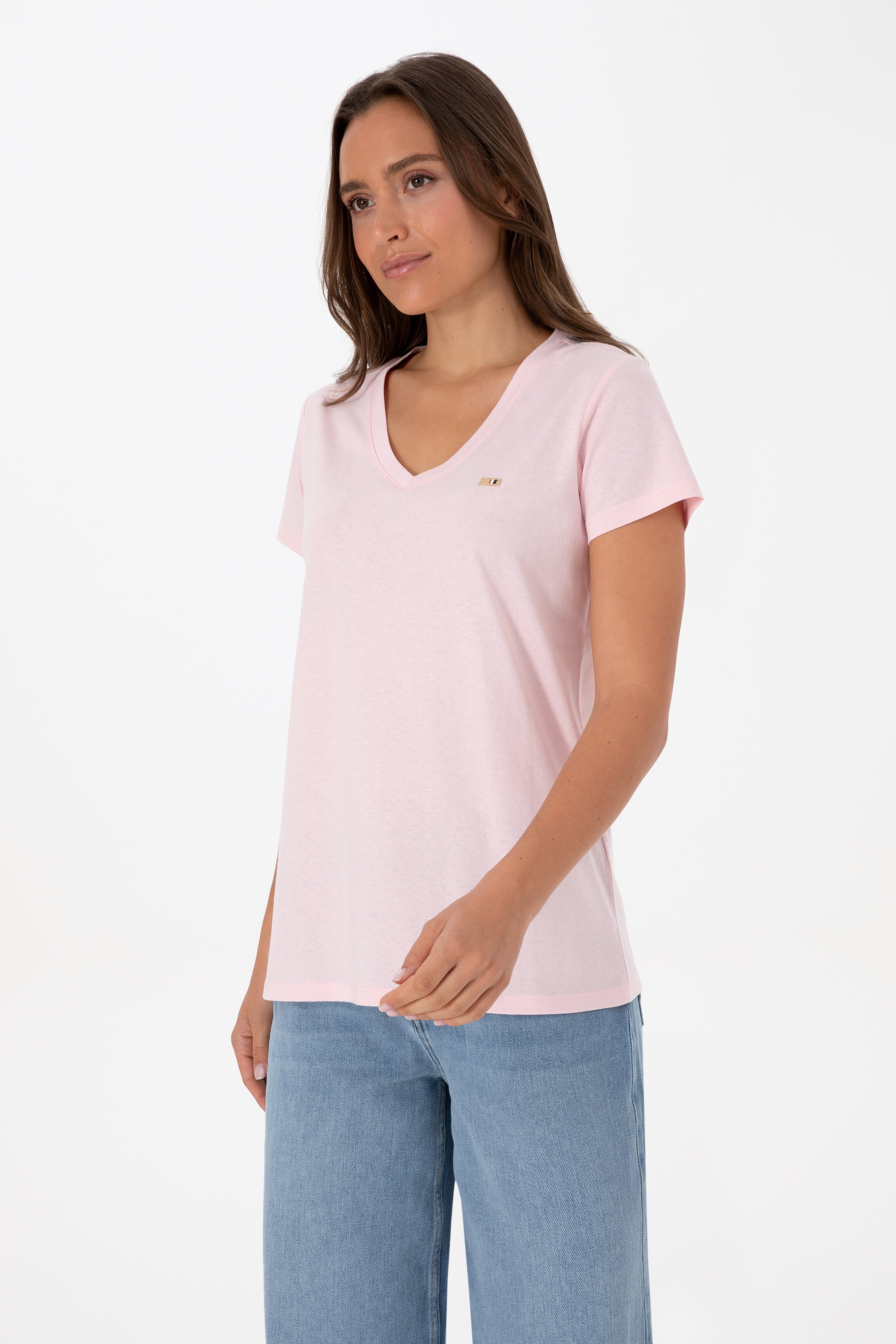 Kadın Açık Pembe Tişört - Image 3