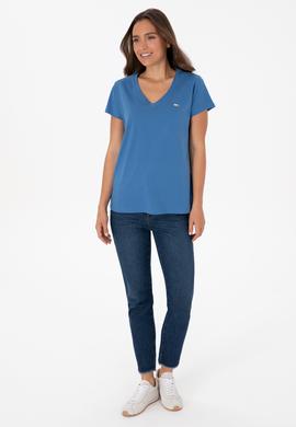 Kadın İndigo Tişört - 50320026020