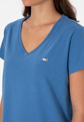 Kadın İndigo Tişört - 50320026020