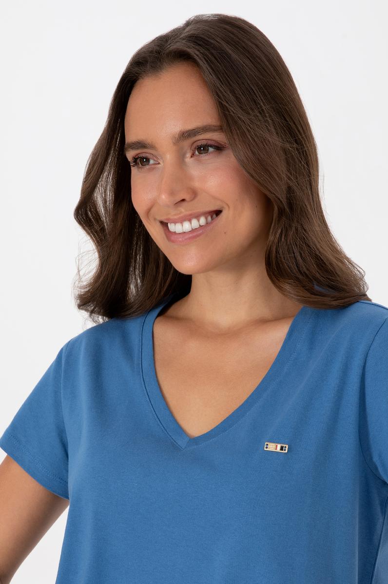 Kadın İndigo Tişört