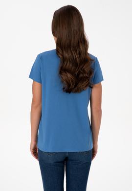 Kadın İndigo Tişört - 50320026020