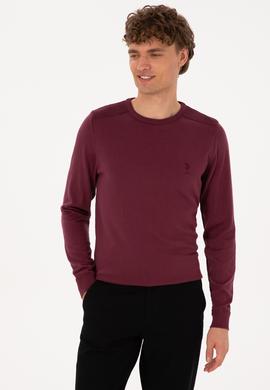 Erkek Bordo Basic Kazak - 50307779080