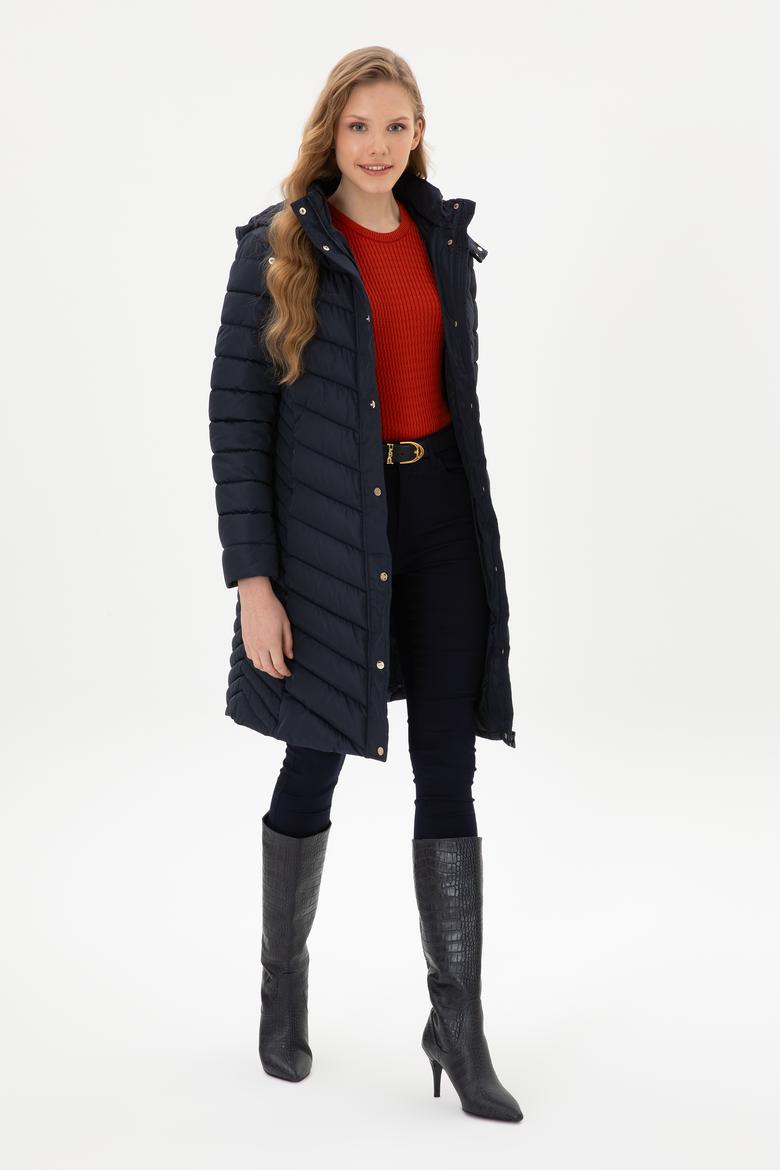 Kadın Lacivert Kaban - 50312015004