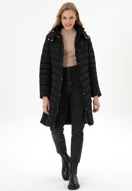 Kadın Siyah Kaban - 50312015014