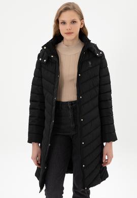 Kadın Siyah Kaban - 50312015014