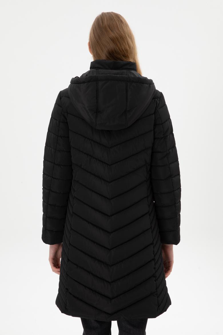 Kadın Siyah Kaban - 50312015014