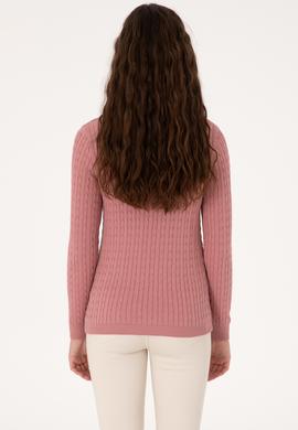 Kadın Orkide V Yaka Basic Kazak - 50313625087