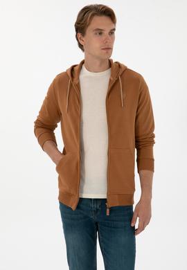 Erkek Camel Örme Hırka - 50313748097