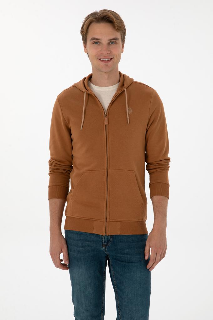 Erkek Camel Örme Hırka